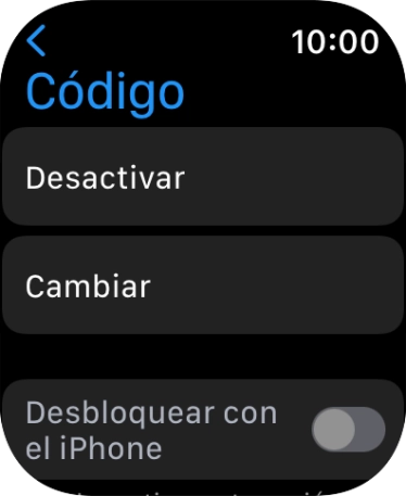 Pulsar Desactivar e introducir el código de seguridad actual.