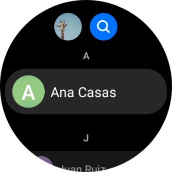 Pulsa el contacto deseado.