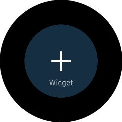 Pulsa el icono de añadir widgets.