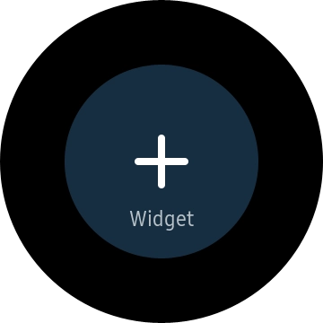 Pulsa el icono de añadir widgets.
