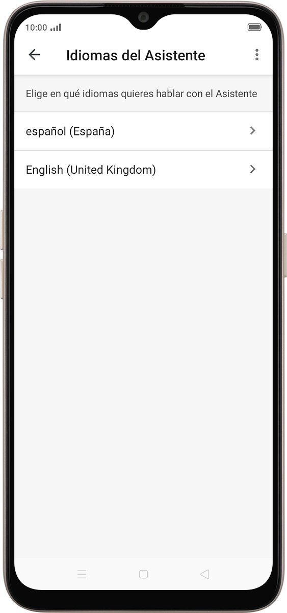 En el teléfono: Pulsa la flecha hacia la izquierda.