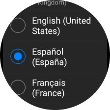 Pulsa el idioma deseado.
