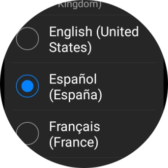 Pulsa el idioma deseado.