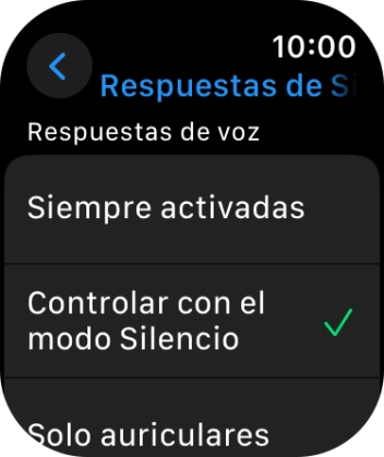 Pulsa el ajuste deseado.