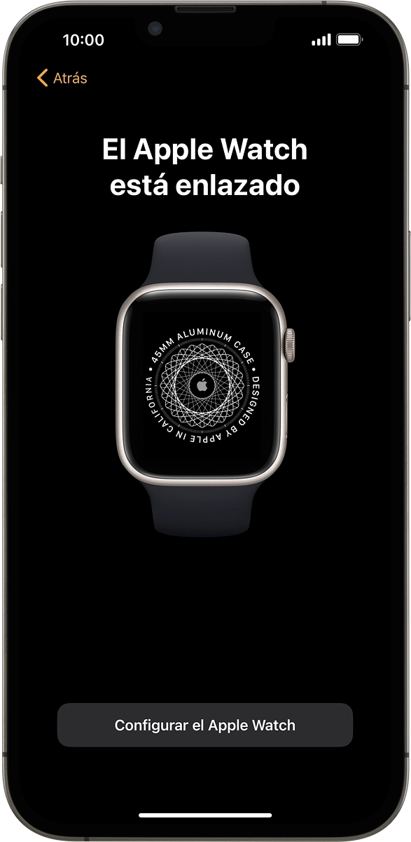En el móvil: Pulsar Configurar el Apple Watch.