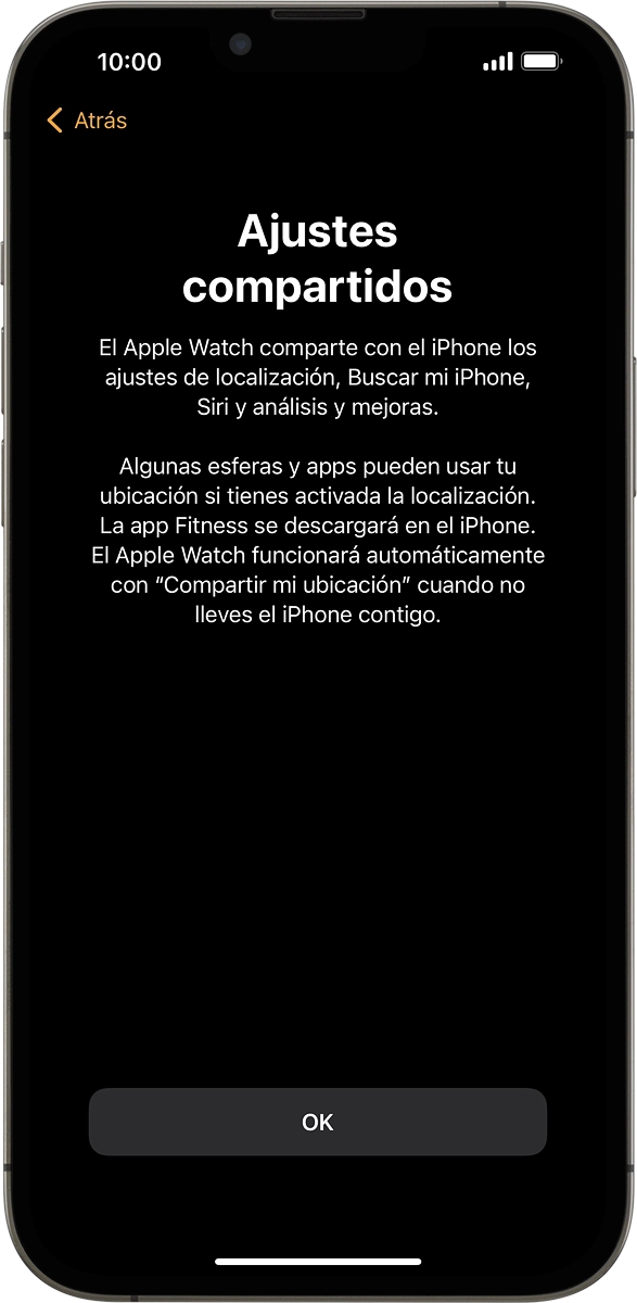 En el móvil: Pulsar OK.