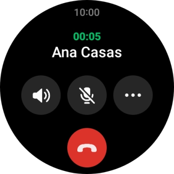Pulsa el icono de finalizar llamada.