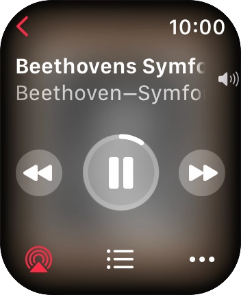 Gira la Digital Crown para seleccionar el volumen deseado.