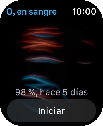 Pulsa Iniciar y espera unos instantes mientras se lleva a cabo la medición.