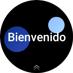 Desliza el dedo hacia arriba desde la parte inferior de la pantalla.