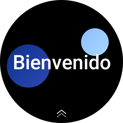 Desliza el dedo hacia arriba desde la parte inferior de la pantalla.