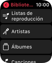Pulsa Listas de reproducción.