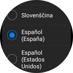 Pulsa el idioma deseado.