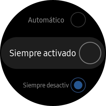 Pulsa el ajuste deseado.