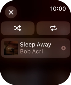 Pulsa el icono de reproducción aleatoria para activar o desactivar la función.