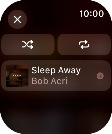 Pulsa el icono de reproducción aleatoria para activar o desactivar la función.