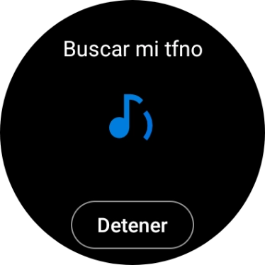Pulsa Detener cuando hayas encontrado el teléfono.