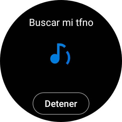 Pulsa Detener cuando hayas encontrado el teléfono.
