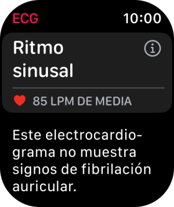 El resultado aparece ahora en la pantalla.