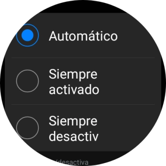 Pulsa el ajuste deseado del uso de los datos móviles.
