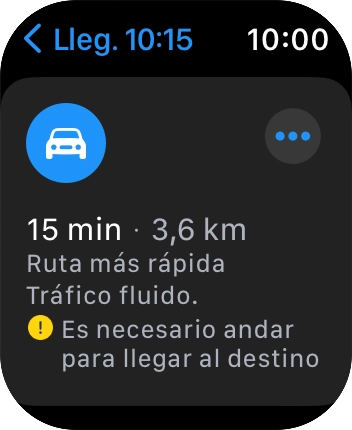 Pulsa la ruta deseada.