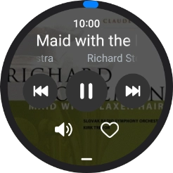 Pulsa la flecha hacia la derecha para ir al archivo de música siguiente.