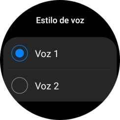 Pulsa la voz deseada.