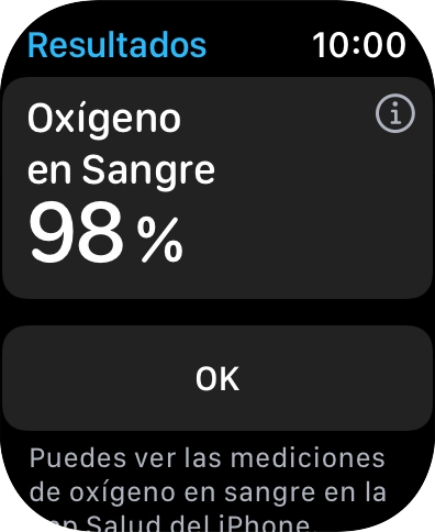 El resultado aparece en la pantalla.