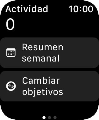 Pulsa la Digital Crown la veces que sean necesarias para volver al menú principal.