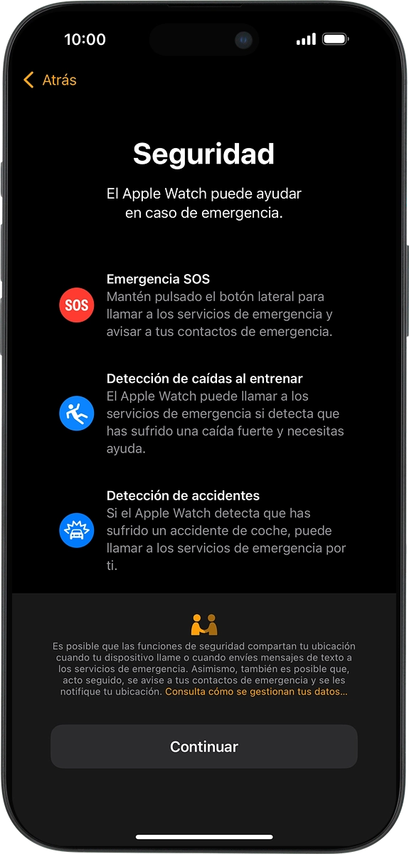 En el teléfono: Pulsa Continuar.