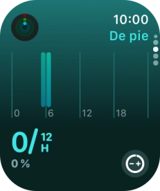 Desliza el dedo hacia abajo para volver a la vista de los círculos de color.