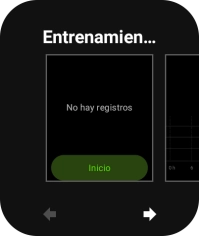 Desliza el dedo hacia la izquierda por la pantalla.