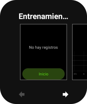 Desliza el dedo hacia la izquierda por la pantalla.