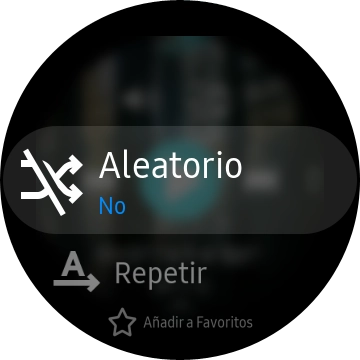 Pulsa Repetir para activar o desactivar la función.