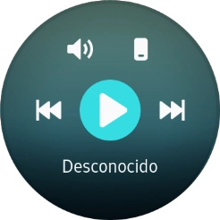 Pulsa el icono de unidad de almacenamiento para seleccionar los archivos de música de tu smartwatch o de tu teléfono.