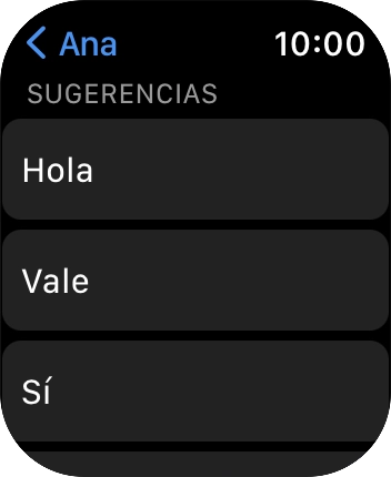 Pulsa la respuesta rápida deseada.