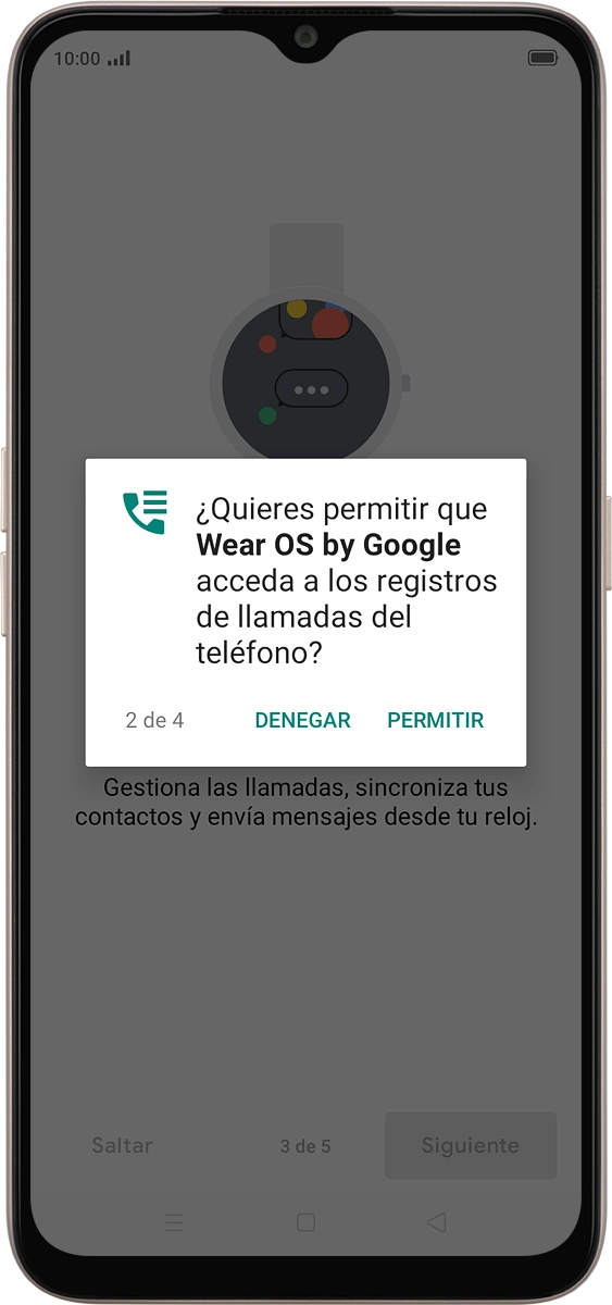 En el teléfono: Pulsa PERMITIR.