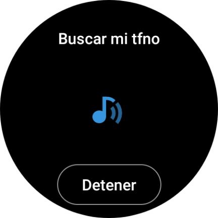 Pulsa Detener cuando hayas encontrado el teléfono.