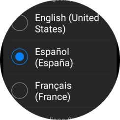 Pulsa el idioma deseado.