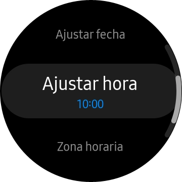 Pulsa Ajustar hora.