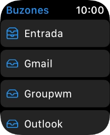 Pulsa la cuenta de correo electrónico deseada.