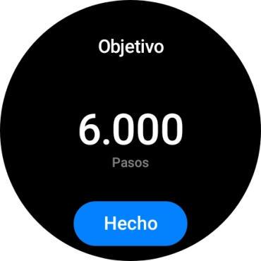 Desliza el dedo hacia arriba o hacia abajo por la pantalla para seleccionar el objetivo deseado.