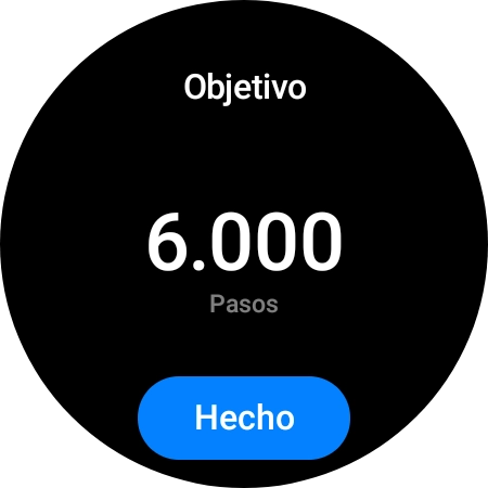 Desliza el dedo hacia arriba o hacia abajo por la pantalla para seleccionar el objetivo deseado.