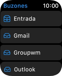 Pulsa la cuenta de correo electrónico deseada.