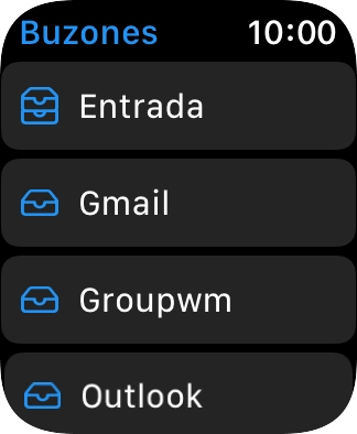 Pulsa la cuenta de correo electrónico deseada.