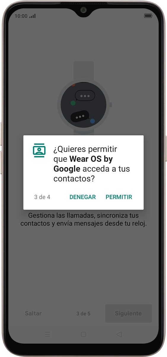 En el teléfono: Pulsa PERMITIR.