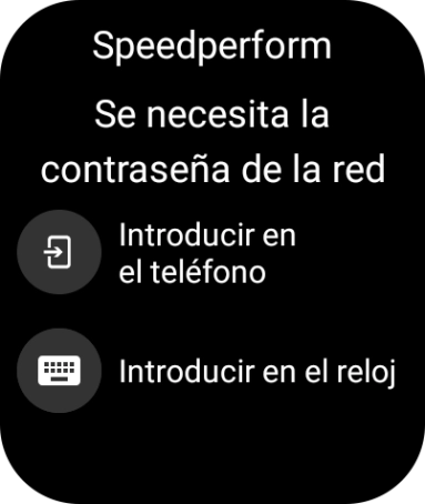 Pulsa Introducir en el reloj.