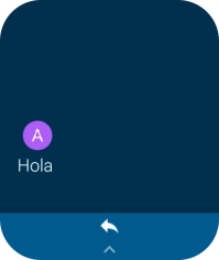 Pulsa el icono de responder.