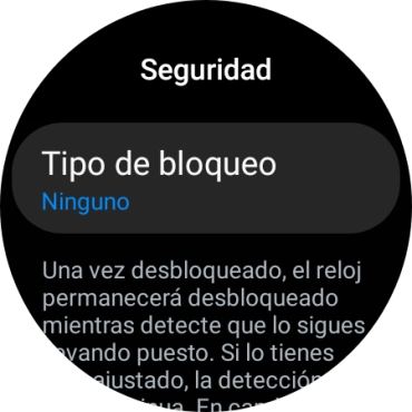 Pulsa Tipo de bloqueo.