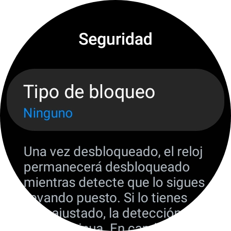 Pulsa Tipo de bloqueo.